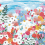 Carta da parati panoramica Jardin Fleuri Les Dominotiers Multicolore DOM3015