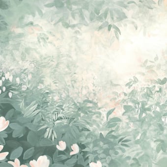 Papier peint panoramique Jardin Sauvage