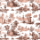 Papier peint panoramique Toile de Jouy Le Grand Siècle Beige Rosé PP-JOUY-BR-2