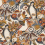 Pico Bonito Fabric Casamance Mordoré/Gris 45090175