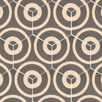 Concentric Tortora cement Tile