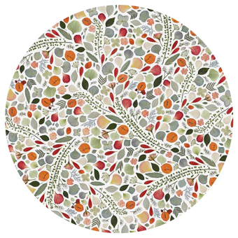 Carta da parati rotonda Herbier
