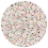 Herbier round wallpaper Koziel Jardin Anglais CIRC-CF03