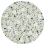 Carta da parati rotonda Herbier Koziel Jardin champêtre CIRC-CF04