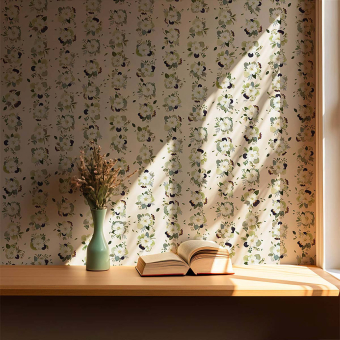 Papier peint panoramique Herbier Bayadère