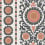 Samrina Wallpaper Osborne and Little Charcoal/Copper W7904-03