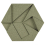 Rivestimenti murali acustici Hexagon Muratto Sarge hexagon_sarge