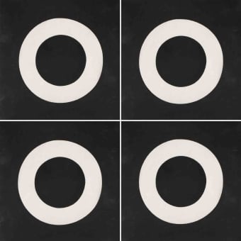 Zementfliese Lens Nero
