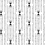 Bee Wallpaper Maison Martin Morel Blanc/Noir bee-blanc-noir