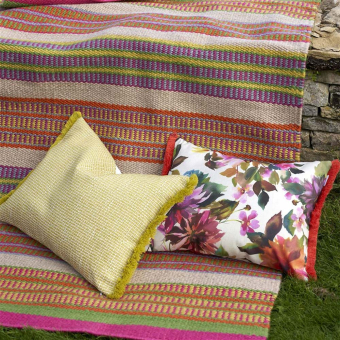 Coussin Manchu Fuchsia Outdoor