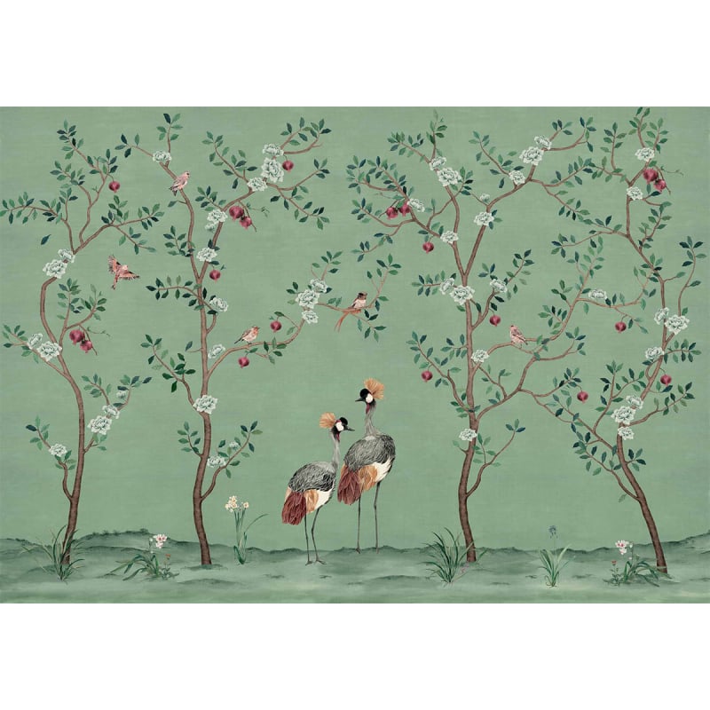 Crowned Crane Panel Coordonné
