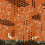 Papeles pintados panorámico Tetris Chinoiseries Tres Tintas Barcelona Orange M5004-1