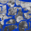 Papier peint panoramique Prehistoric Flowers Tres Tintas Barcelona Blue M5005-1