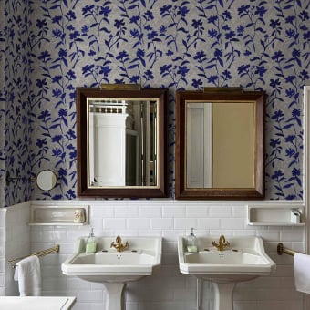 Blooming Damask Wallpaper