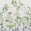 Papier peint panoramique Bird & Bluebell Little Greene Ceviche bird-bluebell-ceviche