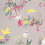 Volières Wallpaper Little Greene French Grey volieres-french-grey