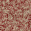 Sorbier Wallpaper Initiales BEIGE ET ROUGE CARMIN AC9134