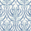 Feuillage Baies Wallpaper Initiales Bleu AC9143
