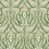 Feuillage Baies Wallpaper Initiales VERT ET BEIGE FONCÉ AC9144