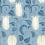 Tulibe Canterbury Wallpaper Initiales BLANC ET BLEU CLAIR AC9205