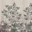 Papier peint panoramique Fleurs Magiques Londonart Blanc MUN02-E