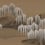 Papier peint panoramique Saules et Montagnes Londonart Caramel MUN08-B