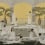 Papier peint panoramique Les Baigneurs London Art Or MUN14-A