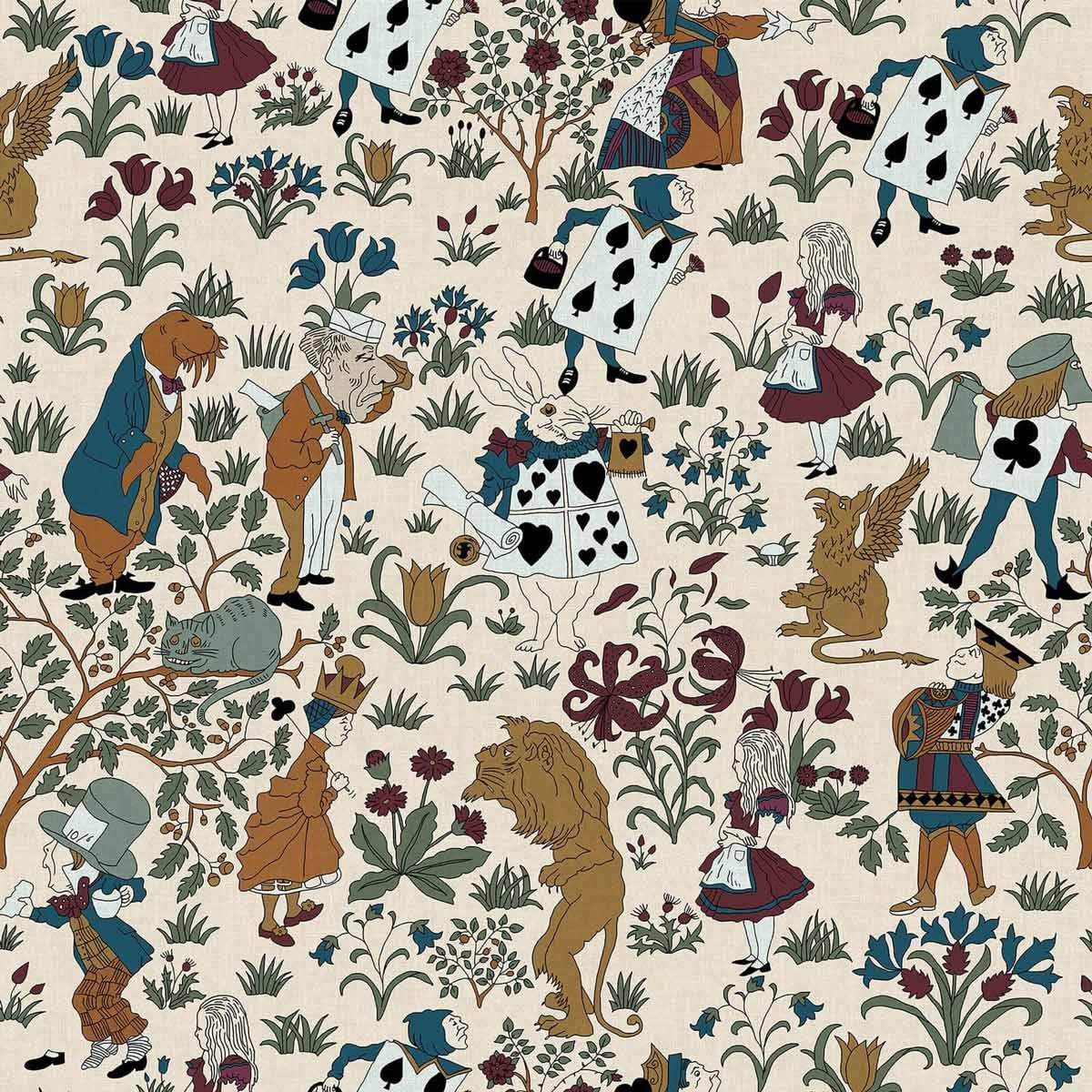 Alice in Wonderland Wallpaper - House of Hackney