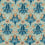 Tissu Spring Thicket Morris and Co Paradise Blue / Peach MVOF227207