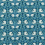 Tela Pimpernel Coton Morris and Co Midnight / Opal MVOF227212