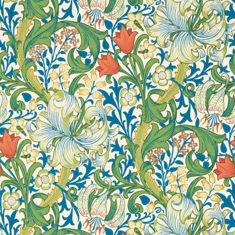 Golden Lily Wallpaper - Morris and Co