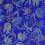 Papier peint Fougère et Mimosa Quinsaï Bleu QS-039CAA