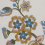 Palampore Embroidery Fabric Liberty Lapis 08752301C