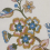 Tela Palampore Embroidery Liberty Lapis 08752301C