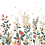 Carta da parati panoramica Spring Blooming Lilipinso Multicolore H0657