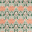 Stoff Helena Morris and Co Peach / Teal MFRF227238