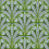 Carta da parati Attingham Clarke and Clarke Cobalt/Green W0193/01