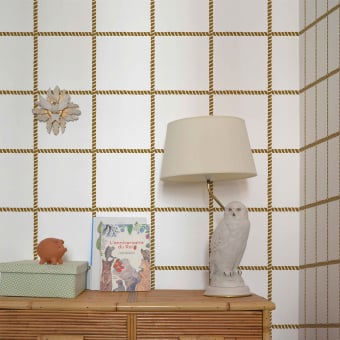 Papel pintado cuerdas