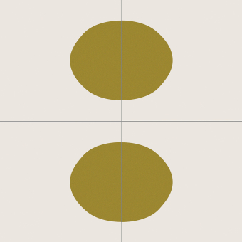 Zementfliese Rond