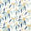 Stoff Coppice Harlequin Saffron / Cobalt HSAF120821