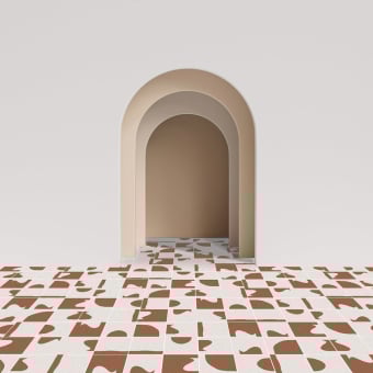 Carreau ciment Jarre positif droit