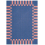 Tapis Frame par Tekla Severin Layered Cobalt Salmon TKFRCB300400