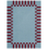 Tapis Frame par Tekla Severin Layered Mulberry Sky TKFRMB180270