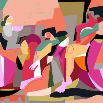 Papier peint panoramique Gossips
