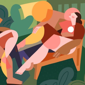 Carta da parati panoramica Jeu d'Ombres