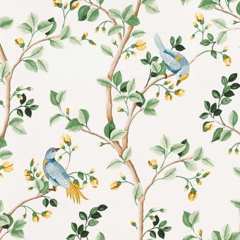 Birds Prosperity Fabric