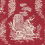 Tela Cupidon Olivades Rouge Carthame TMG0255.F88