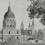 Carta da parati panoramica Monuments de Paris Polychrome Le Grand Siècle Monochrome monuments-paris-monochrome