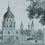 Papier peint panoramique Monuments de Paris Le Grand Siècle Bleu / Gris monuments-paris-bleu-gris