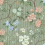 Carta da parati panoramica rosa Stripe Rebel Walls Green R18680